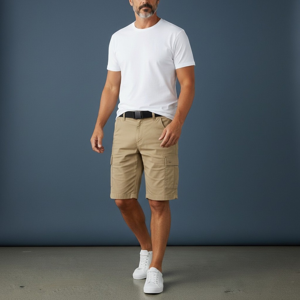 prAna‎ Mens Stretch Zion Short II 30 Sandbar Tan Hiking Cargo Outdoor Trail Gorp
